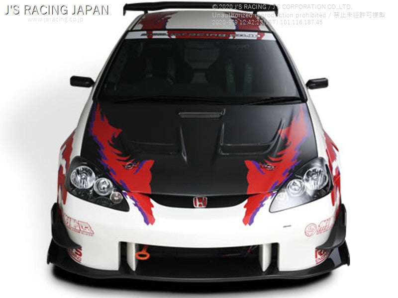 J'S RACING DC5 Street Ver. front bumper w/ carbon under panel